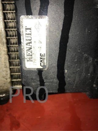 Radiador aire/agua electro 1500 dci