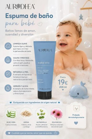Espuma de baño para bebé AuroDhea