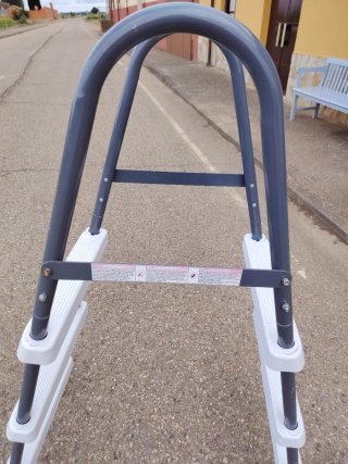 Escalera piscina infantil metal/plástico