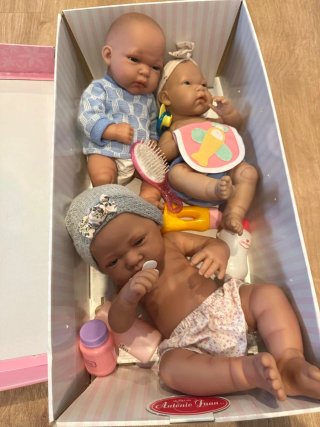 Tres Muñecas Reborn Medianas