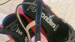 Sandalias Wonders Talla 39 Negras