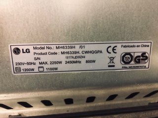Microondas LG Blanco
