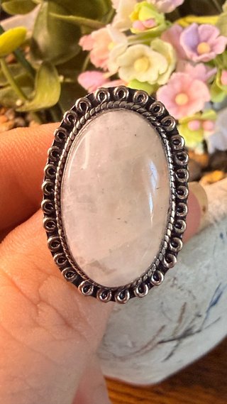 Anillo Plata 925 Piedra Luna Hecho a Mano