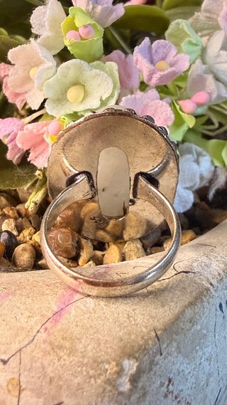 Anillo Plata 925 Piedra Luna Hecho a Mano