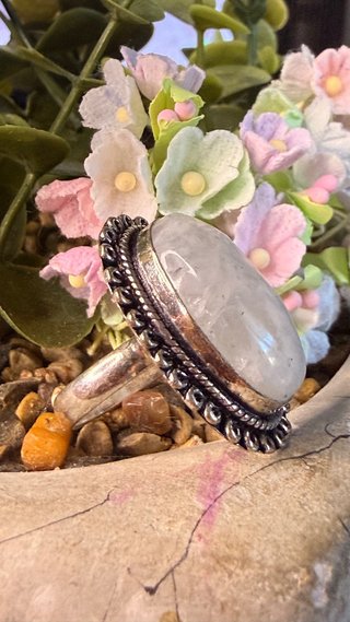 Anillo Plata 925 Piedra Luna Hecho a Mano