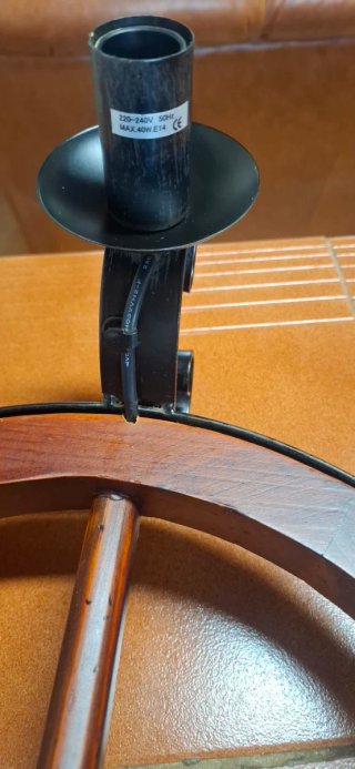 Lámpara rústica