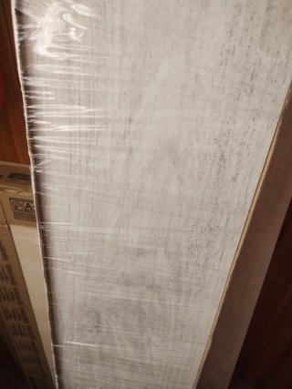 Revestimiento de pared efecto madera + cola superf