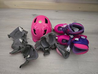 Casco y Patines Oxelo Ajustables Niños