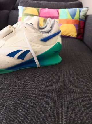 Reebok Halterofilia Blancas y Turquesa