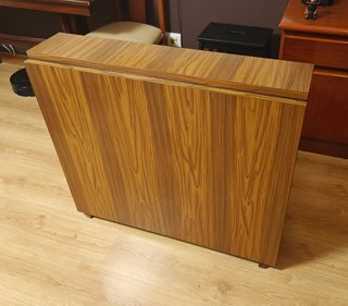 Mesa libro plegable madera años 60