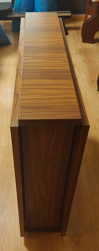 Mesa libro plegable madera años 60