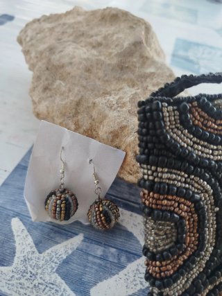 Conjunto Bisutería Negra y Plateada