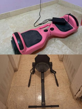 Hoverboard rosa + asiento