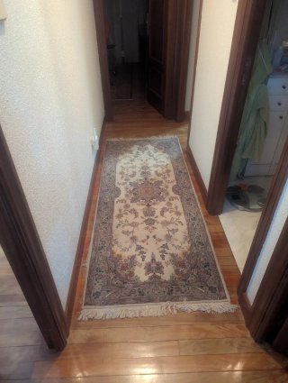 Tappeto da corridoio in lana e tessuto