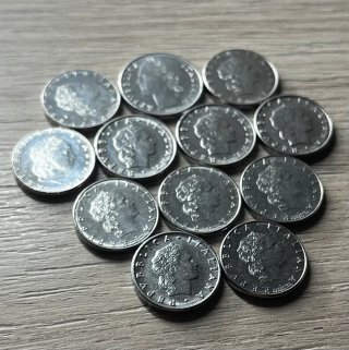 Lotto monete modulo ridotto Lire Italiane 50 e 100