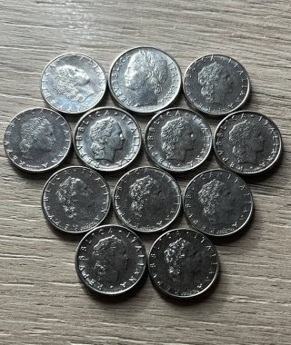 Lotto monete modulo ridotto Lire Italiane 50 e 100