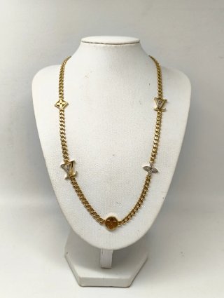 ORO NUEVO 18KT Gargantilla cadena barbada detalles