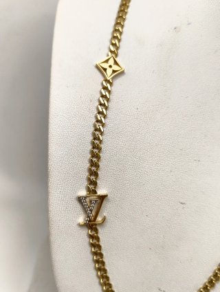 ORO NUEVO 18KT Gargantilla cadena barbada detalles