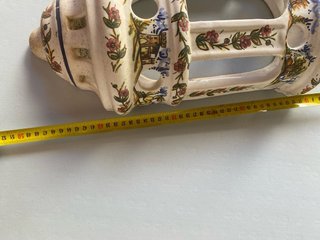 Farol Cerámica Pintado a Mano