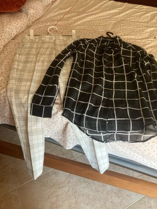Conjunto Pantalón y Camisa Cuadros