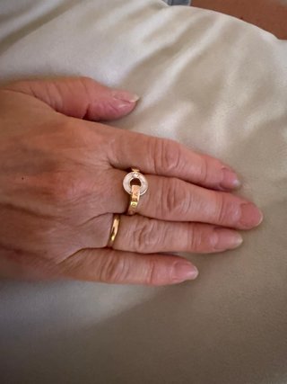 Anillo Bvlgari Oro Rosa 18kt Diamante Madreperla