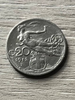 Moneta 20 Centesimi Regno Italia 1912