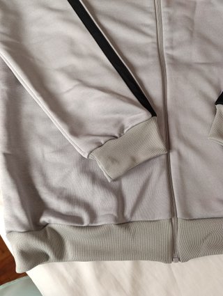 Sudadera Adidas Clásica Hombre Gris