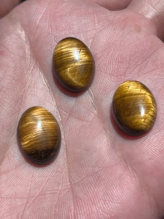Lotto 3 Cabochon Occhio di Tigre