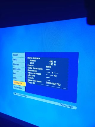 Proyector Epson Negro EH-TW490