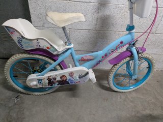 Bicicleta Frozen con Ruedines