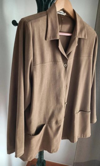 Chaqueta mujer beige/marrón