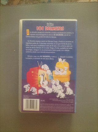 CINTA VHS 101 DALMATAS WALT DISNEY