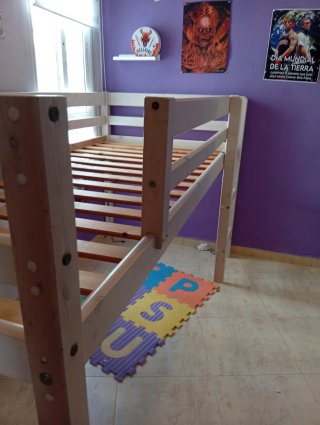 Cama juvenil nido elevada