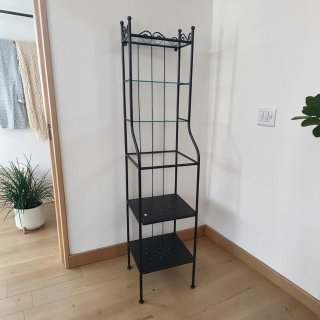 IKEA RÖNNSKÄR Estantería negra tipo forja 176 cm