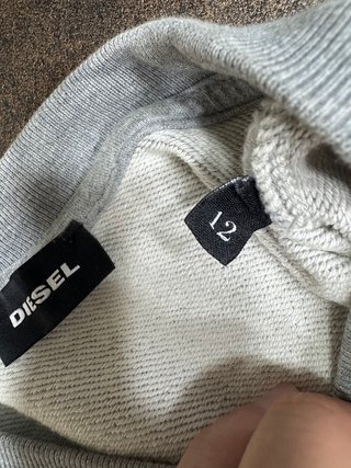 Felpa Diesel Donna Grigia Taglia XS