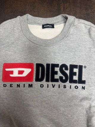 Felpa Diesel Donna Grigia Taglia XS
