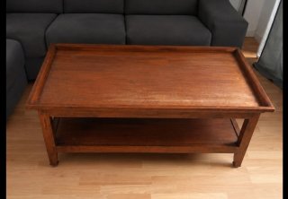 Mesa de centro de madera maciza