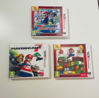Lote 3 Cajas Vacías Nintendo 3DS Mario