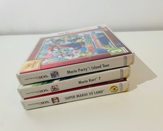 Lote 3 Cajas Vacías Nintendo 3DS Mario