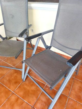 2 Sillas Exterior Respaldo Regulable