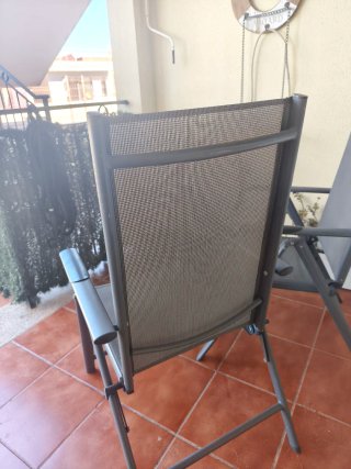 2 Sillas Exterior Respaldo Regulable