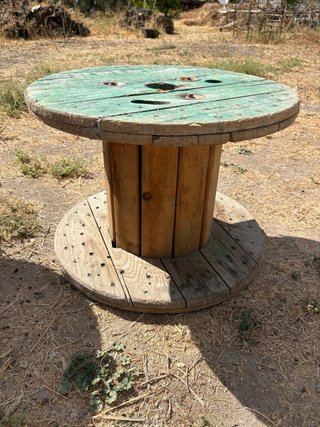Bobina de madera para mesa