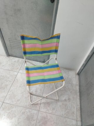 Sillas plegables vintage multicolor