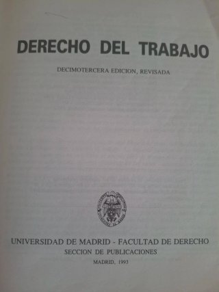 Derecho del Trabajo