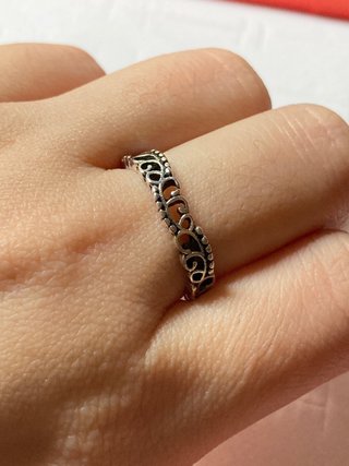 Anillo Acero Diseño Calado