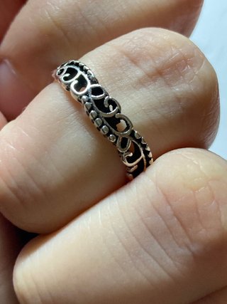 Anillo Acero Diseño Calado