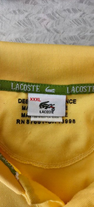 Polo Lacoste Giallo Uomo Taglia XL