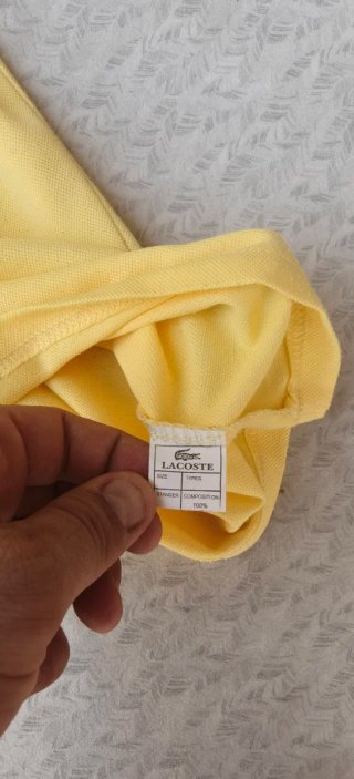 Polo Lacoste Giallo Uomo Taglia XL