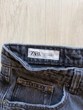 Zara Tejanos Cortos Negros