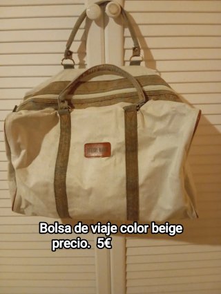 Bolsa de viaje THIERRY MUGLER beige